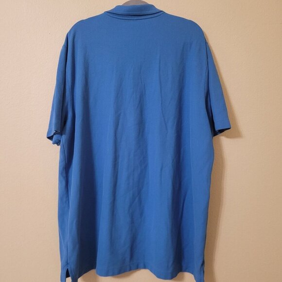 L.L. Bean Mens XXL Tall Blue Cotton‎ Polo Shirt Traditional Fit Casual Workwear - Picture 5 of 7
